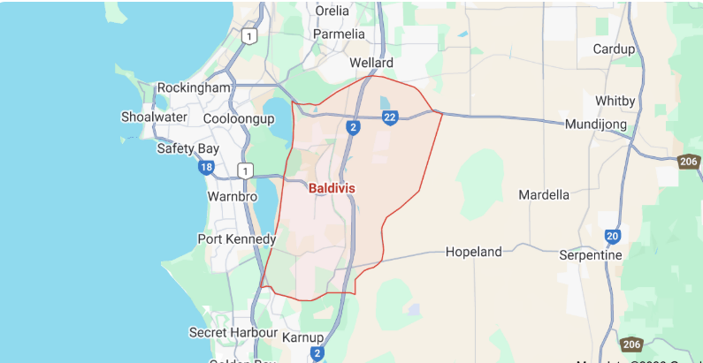 baldivis australia map